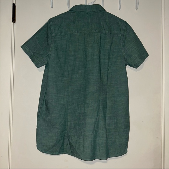 L.L. Bean Casual Teal Button-Down Shirt - Picture 3 of 3